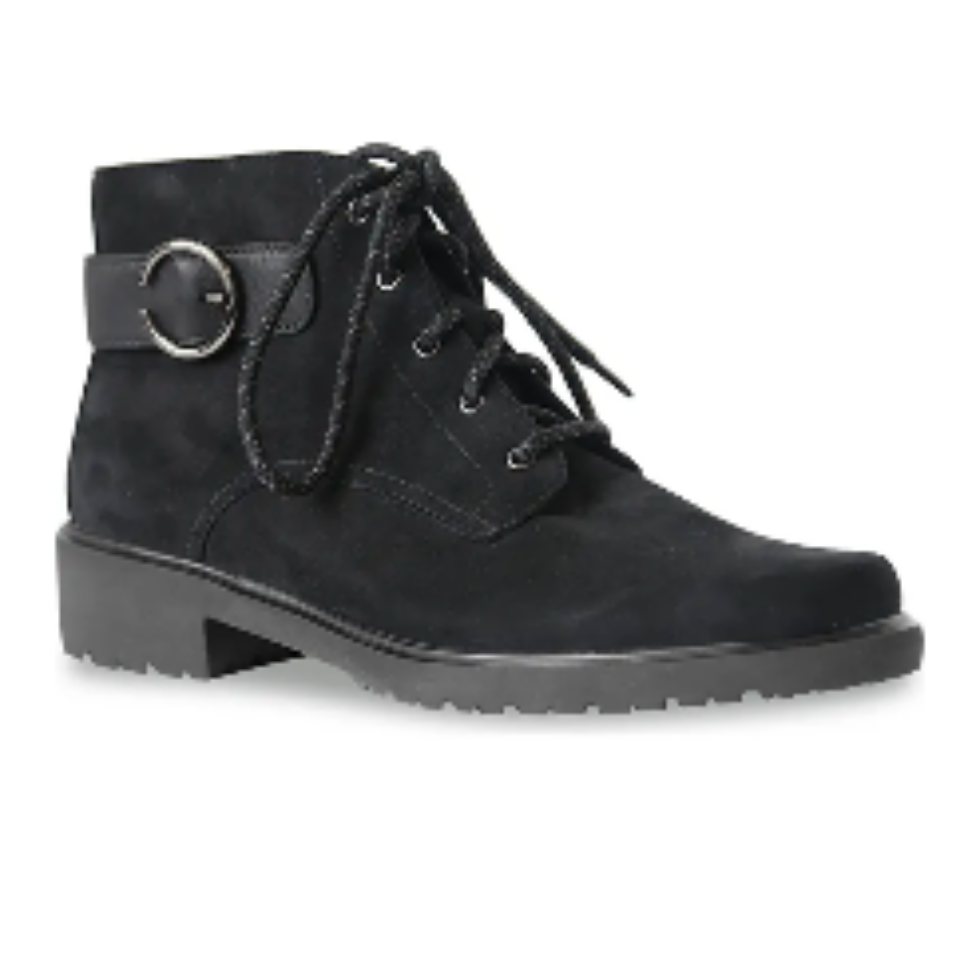 Munro M602386 Bradley – Black Tumbled Nubuck – Miller Shoes