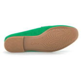Gabor loafer in green suede, sole