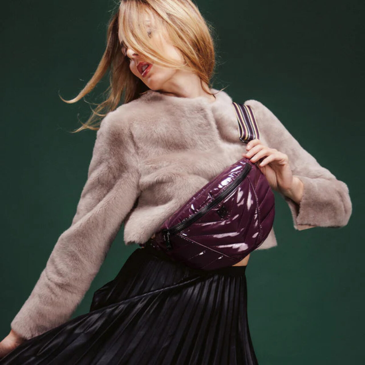 Think Rolyn- Little Runaway Aubergine Patent – Miller Shoes