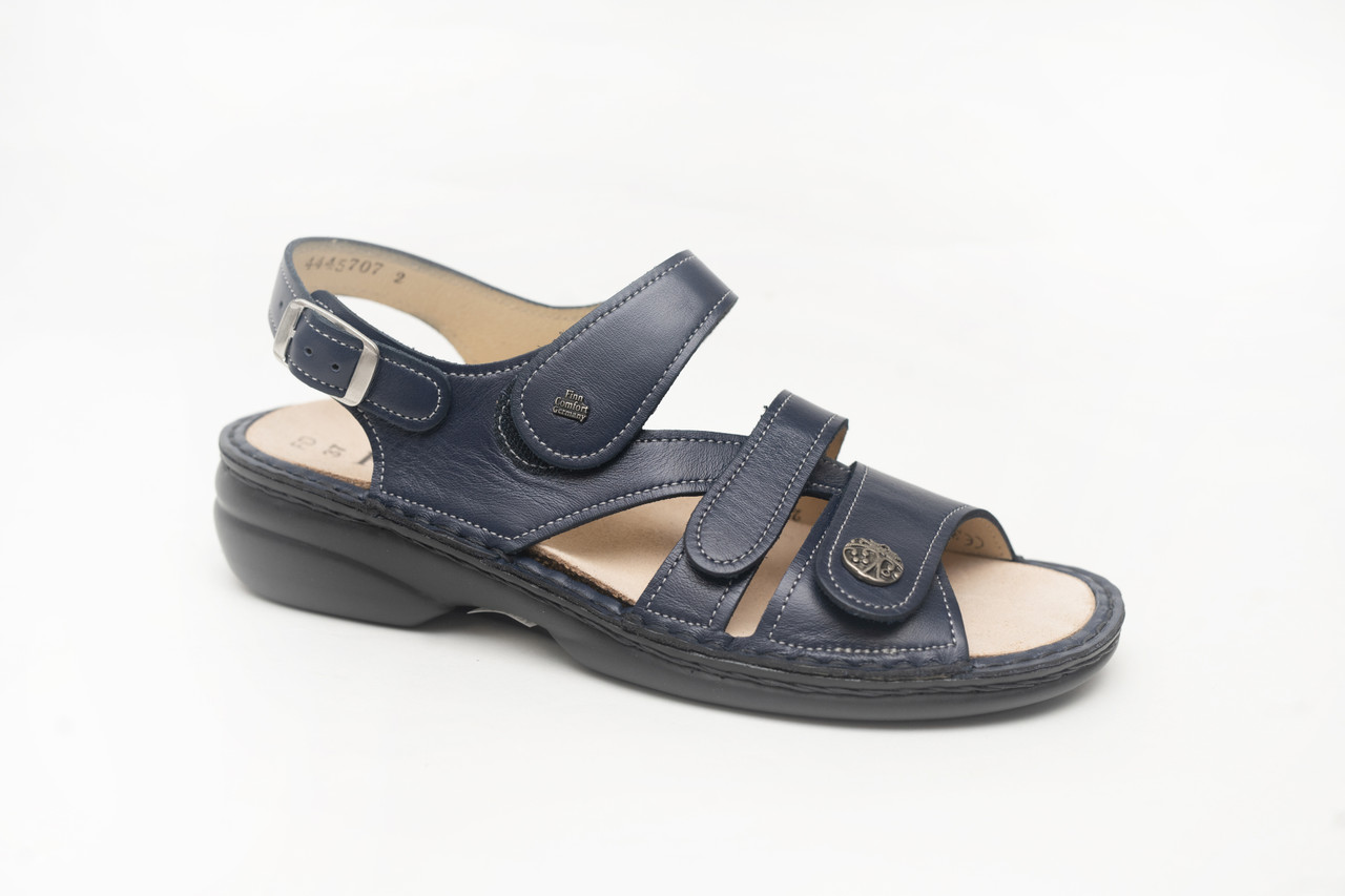 フィンコンフォート　サンダル　GOMERA -  Finn Comfort Gomera – BLUE – Miller Shoes