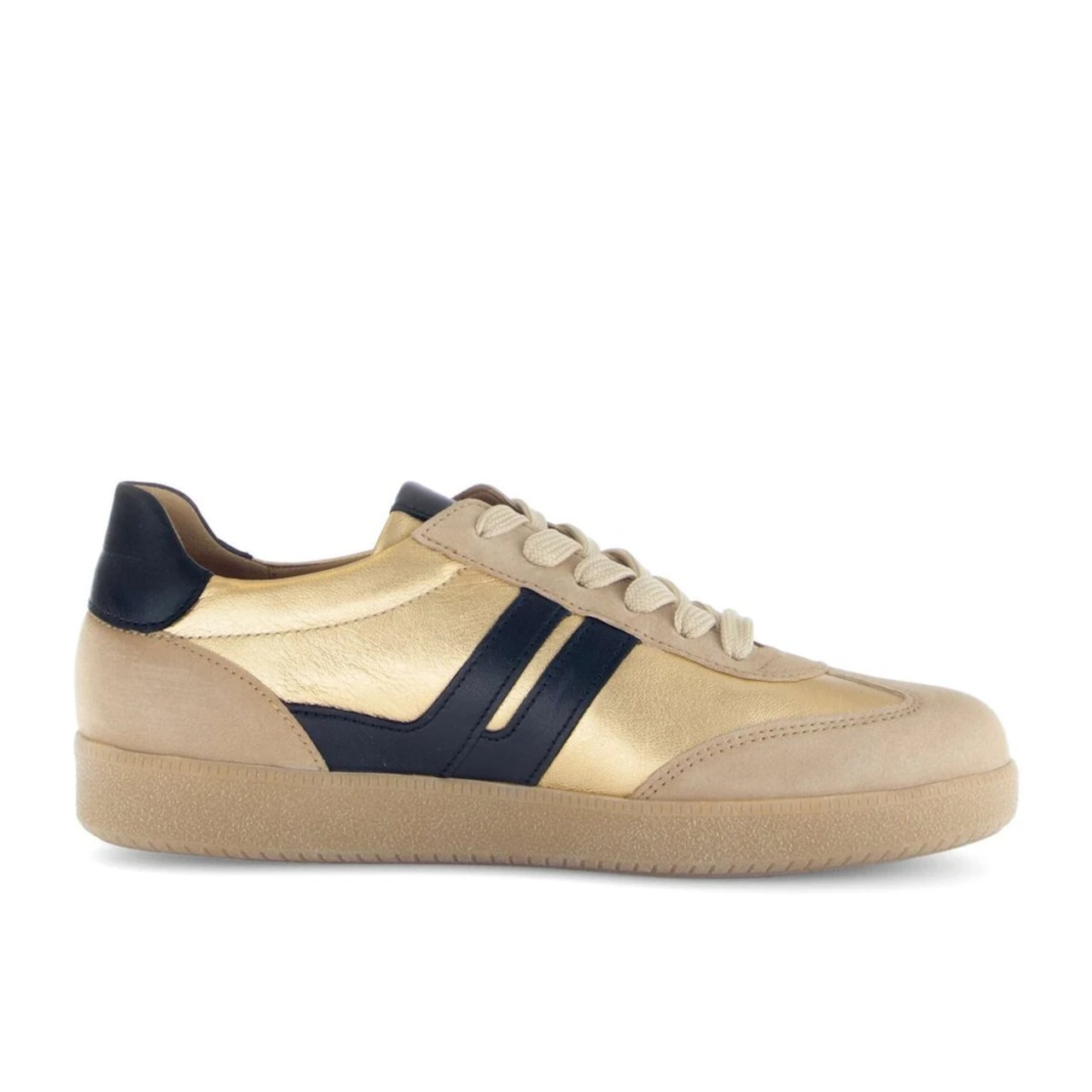 Sneaker Low Leder Sneaker Gabor Gabor – Caramel/Gold/Black